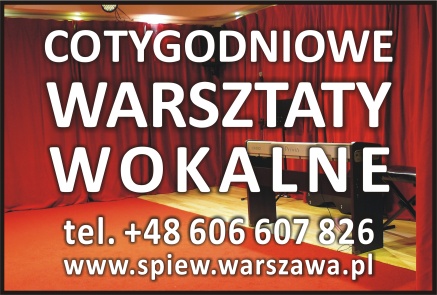 Cotygodniowe Warsztaty Wokalne w Warszawie